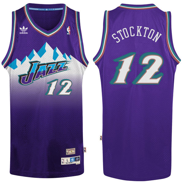 John Stockton, Utah Jazz [Purple] - Cliquez sur l'image pour la fermer